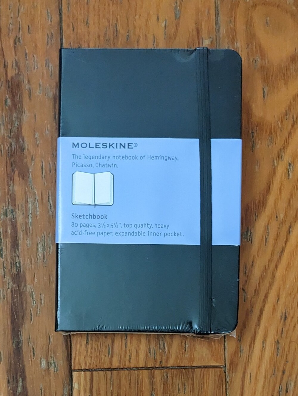 Classic Moleskine Black Pocket Sketchbook Brand New Sealed 3 1/2 X 5 1/2